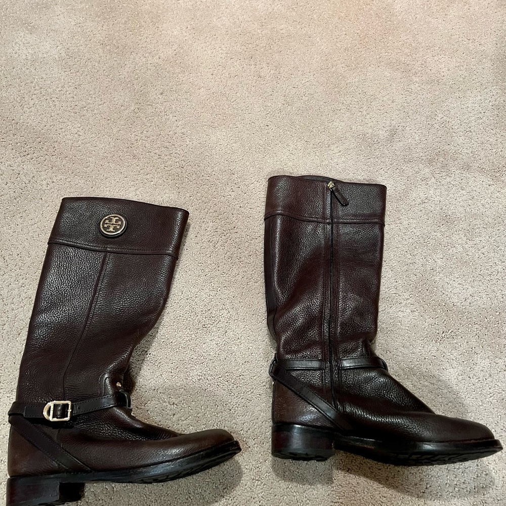 Tory Burch Junction Riding Boots - Picture 3 of 8